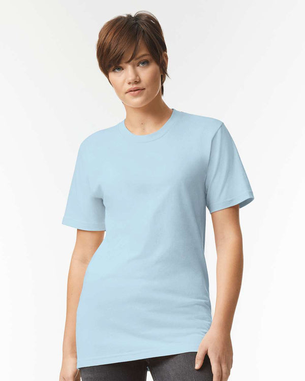 American Apparel 2001 Powder Blue - Model front