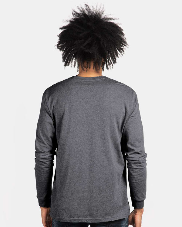 Next Level 6211 Dark Heather Grey - Model back