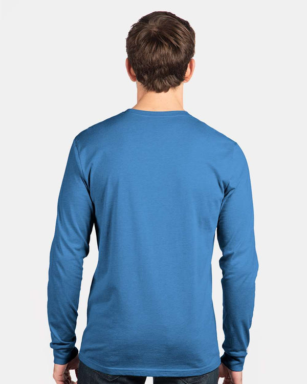 Next Level 6211 Heather Columbia Blue - Model back