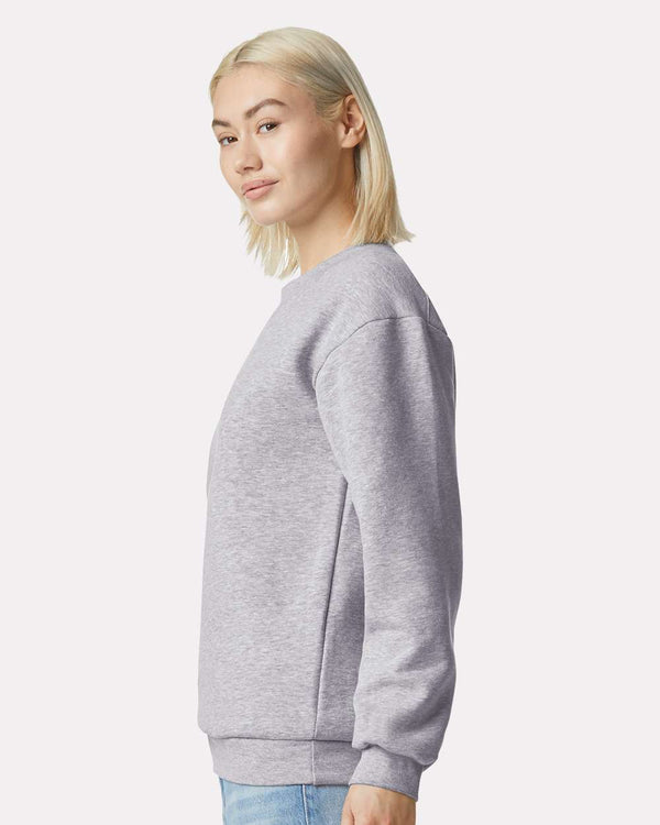 American Apparel RF496 Heather Grey - Model side