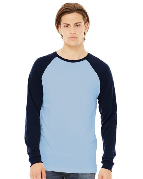 Long Sleeve Jersey Baseball Tee - SuperDTF Print Blank Clothing and Accessories