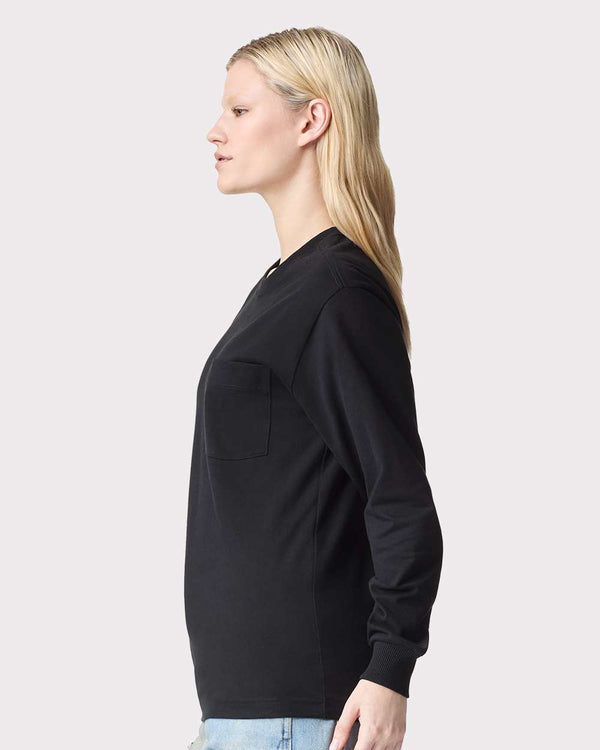 American Apparel 9410 Black - Model side