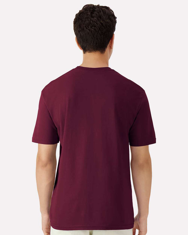 Gildan 3000 Maroon - Model back