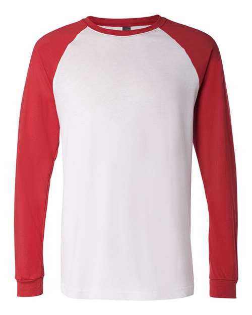 Long Sleeve Jersey Baseball Tee - SuperDTF Print Blank Clothing and Accessories