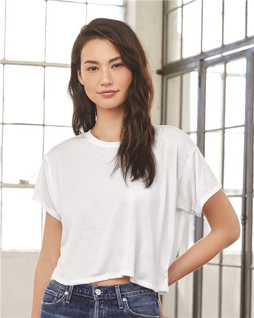 Women’s Flowy Boxy Tee - SuperDTF Print Blank Clothing and Accessories