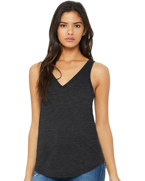 Women's Flowy V-Neck Tank - SuperDTF Print Blank Clothing and Accessories