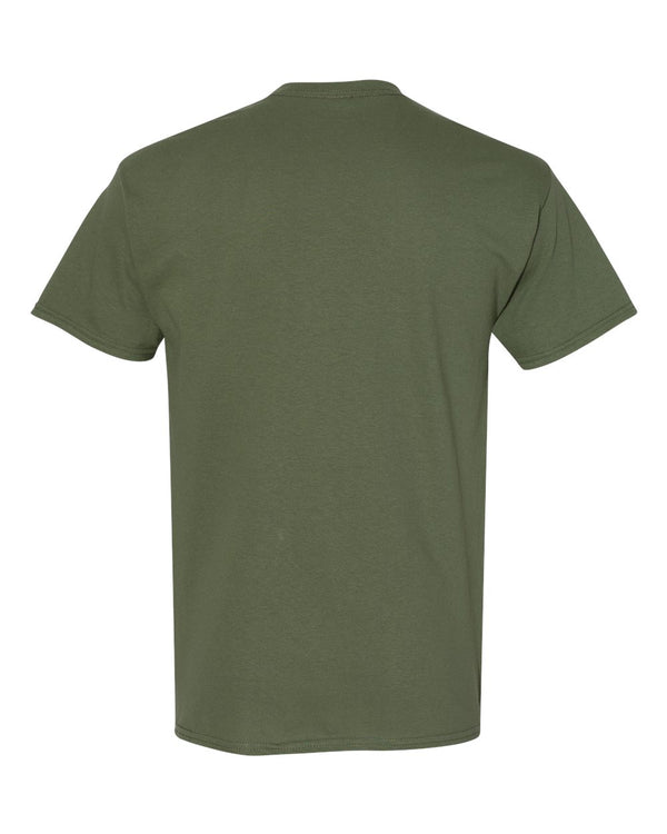 Gildan 5000 Military Green - Back