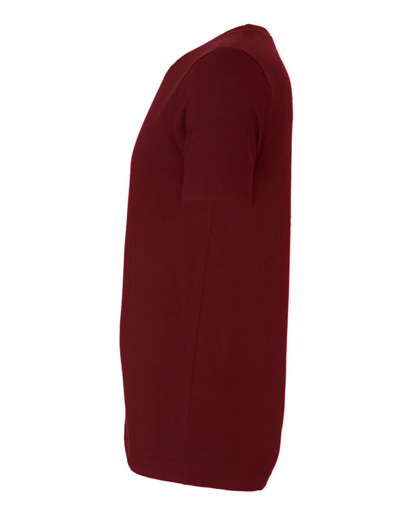 BELLA + CANVAS 3001 Maroon - Direct side