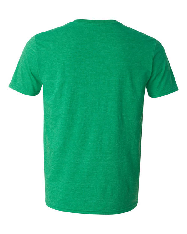 Gildan 64000 Heather Irish Green - Back