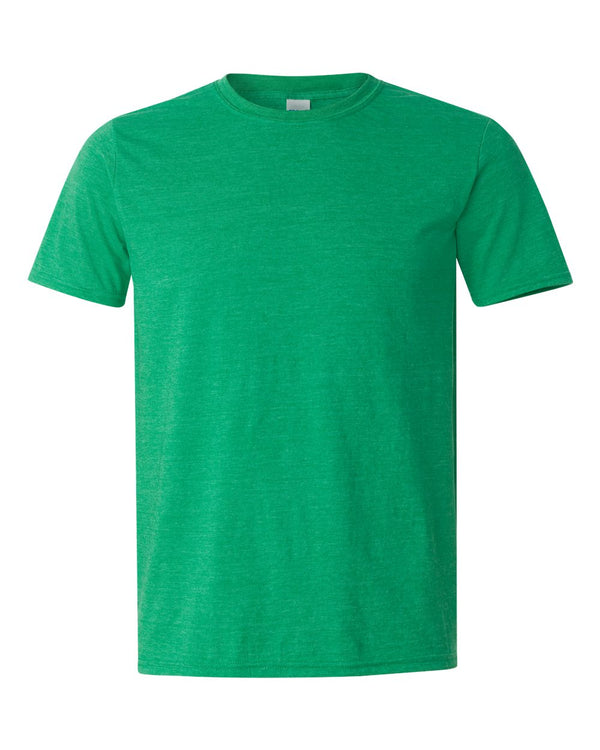 Gildan 64000 Heather Irish Green - Front