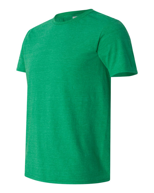 Gildan 64000 Heather Irish Green - Side