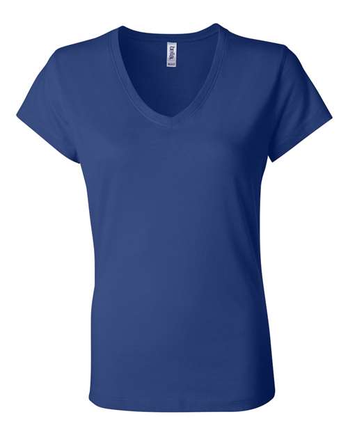 Women’s Jersey V-Neck Tee - SuperDTF Print Blank Clothing and Accessories