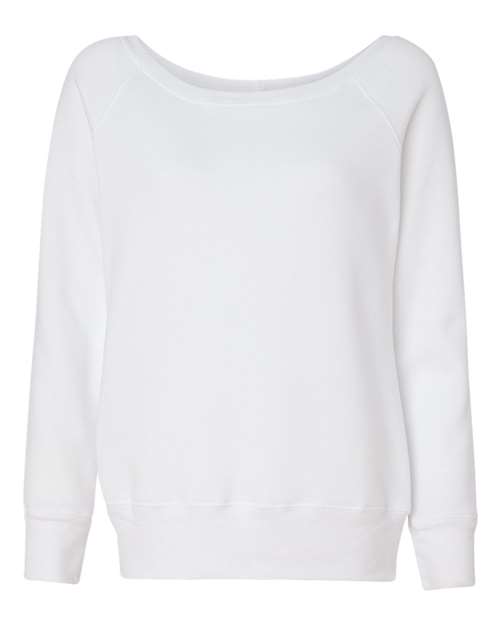 Women’s Sponge Fleece Wide Neck Sweatshirt - SuperDTF Print Blank Clothing and Accessories