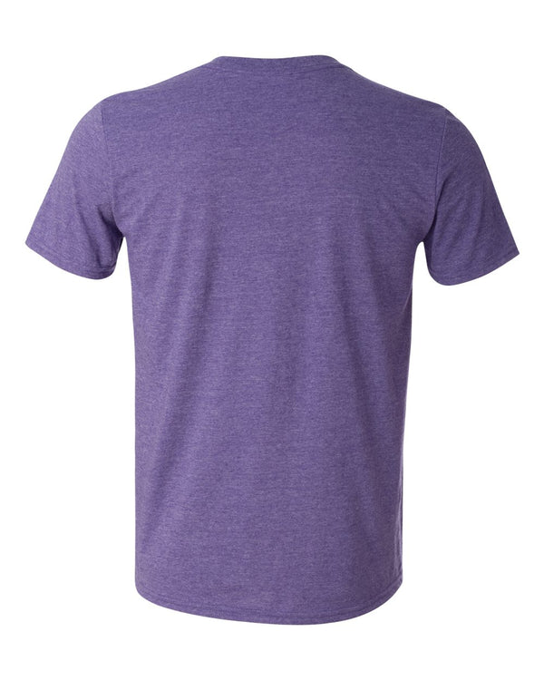 Gildan 64000 Heather Purple - Back