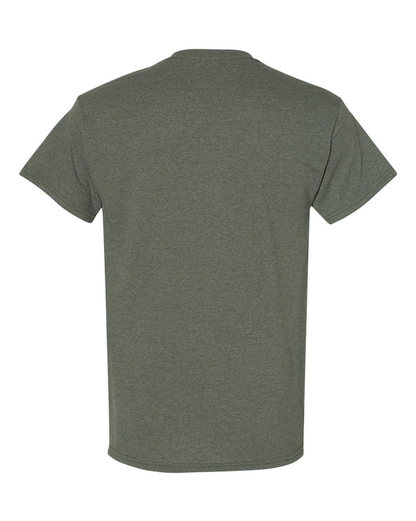 Gildan 5000 Heather Military Green - Back