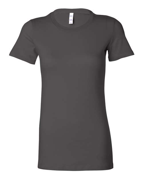 Women's Slim Fit Tee - Asphalt - SuperDTF Print Blank Clothing and Accessories