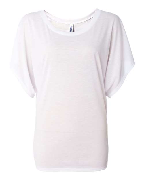 Women’s Flowy Draped Dolman Tee - SuperDTF Print Blank Clothing and Accessories