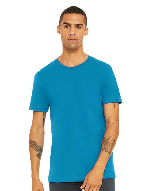 Jersey Tee - Aqua - SuperDTF Print Blank Clothing and Accessories