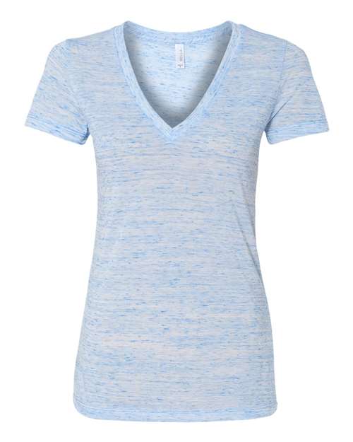 Women’s Jersey Deep V-Neck Tee - SuperDTF Print Blank Clothing and Accessories