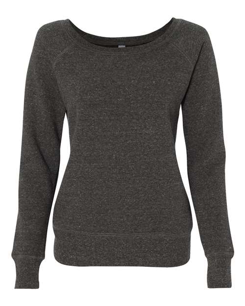 Women’s Sponge Fleece Wide Neck Sweatshirt - SuperDTF Print Blank Clothing and Accessories