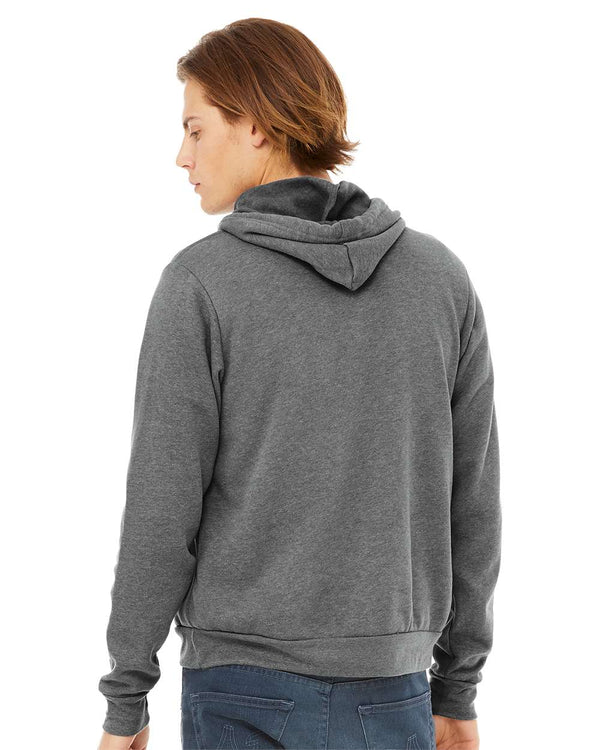 BELLA + CANVAS 3719 Deep Heather - Model back