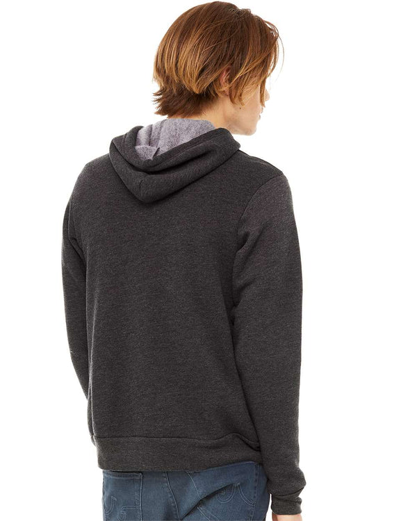 BELLA + CANVAS 3719 Dark Grey Heather - Model back