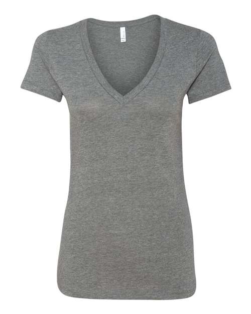 Women’s Jersey Deep V-Neck Tee - SuperDTF Print Blank Clothing and Accessories