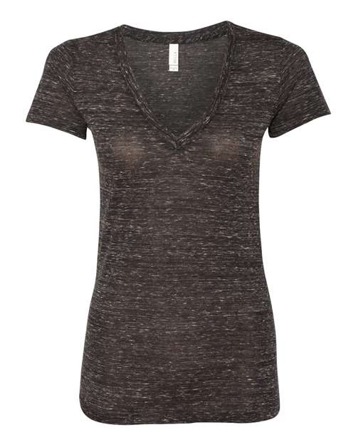 Women’s Jersey Deep V-Neck Tee - SuperDTF Print Blank Clothing and Accessories