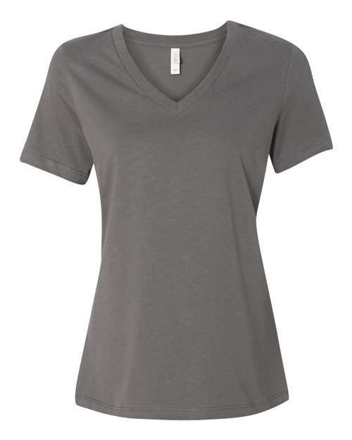 Women’s Relaxed Jersey V-Neck Tee - SuperDTF Print Blank Clothing and Accessories