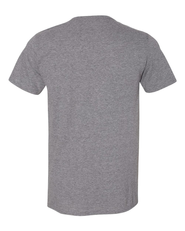 Gildan 64000 Graphite Heather - Back