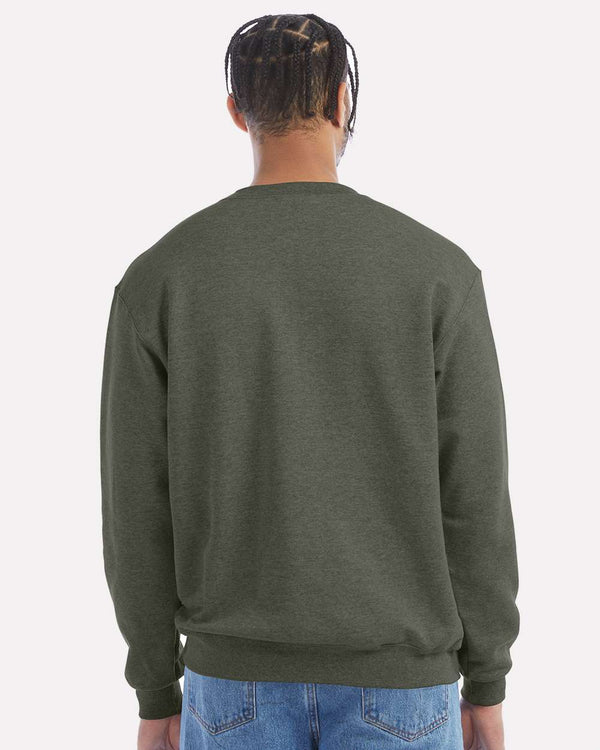 Champion S600 Dark Green Heather - Model back