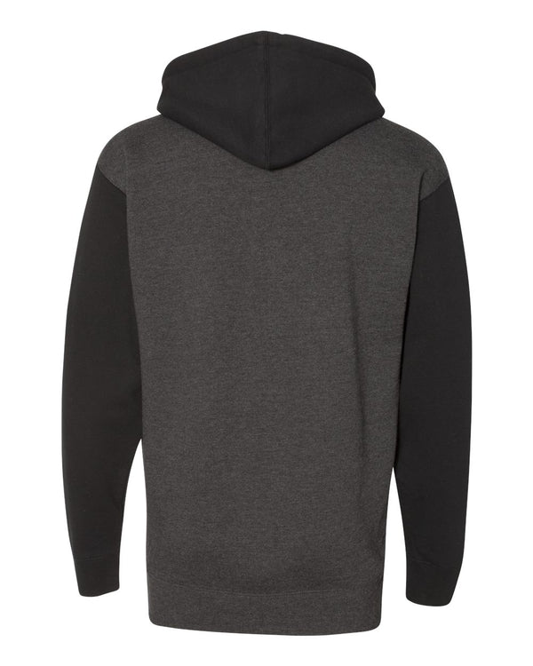 Independent Trading Co. IND4000 Charcoal Heather/ Black - Back