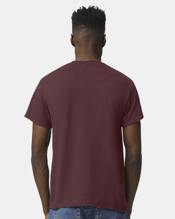 Gildan 8000 Dark Maroon - Model back