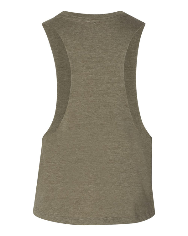 BELLA + CANVAS 6682 Heather Olive - Back