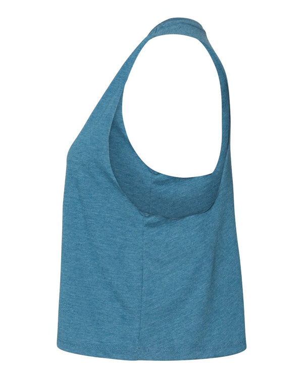 BELLA + CANVAS 6682 Heather Deep Teal - Direct side