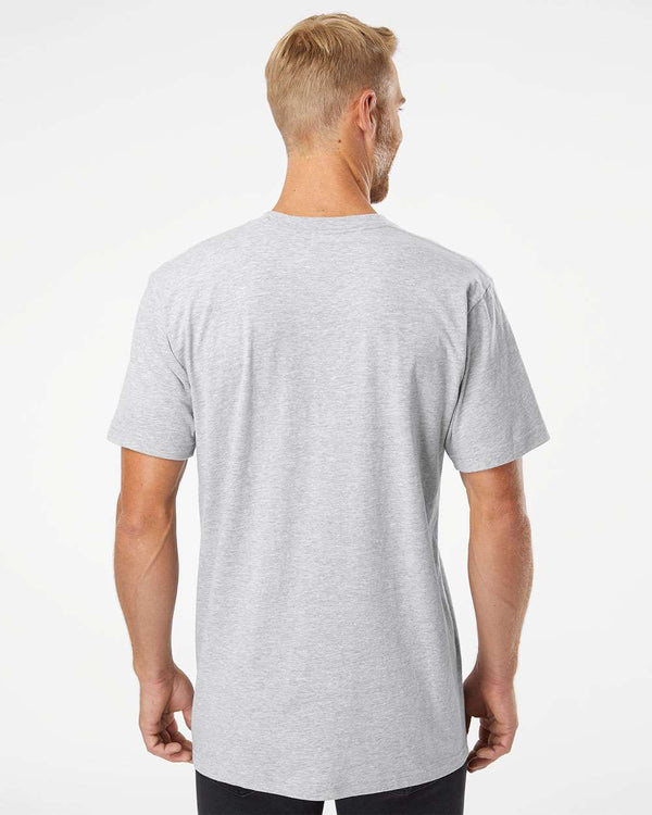 American Apparel 2001 Heather Grey - Model back