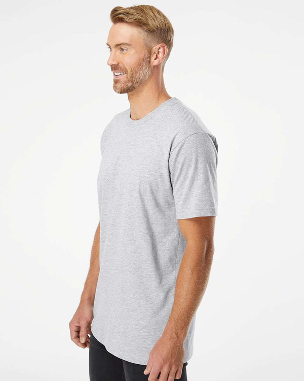 American Apparel 2001 Heather Grey - Model side