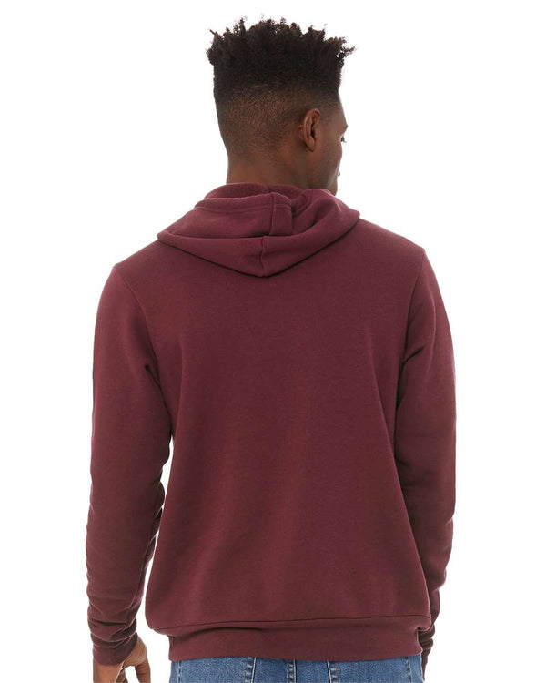 BELLA + CANVAS 3719 Maroon - Model back