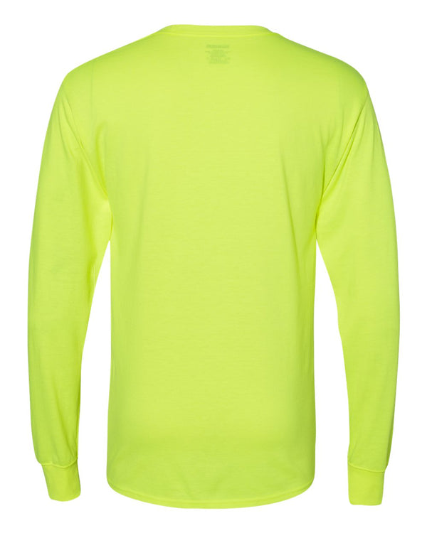 Hanes W120 Safety Green - Back