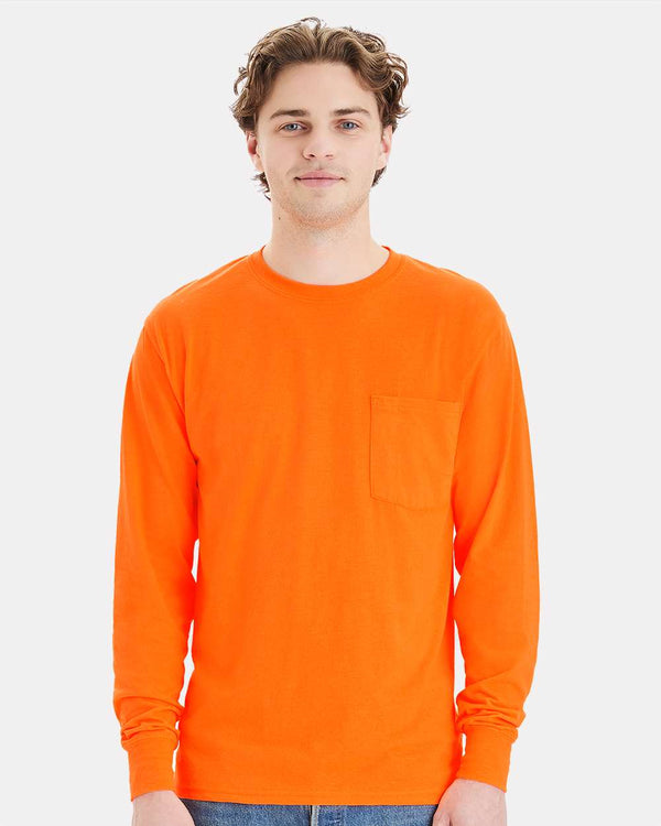 Hanes W120 Safety Orange - Model front