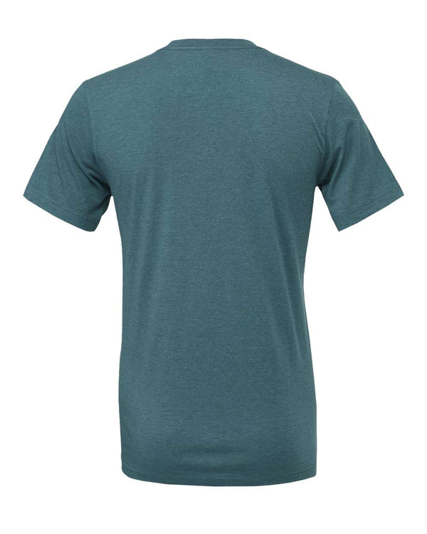 BELLA + CANVAS 3001CVC Heather Deep Teal - Back