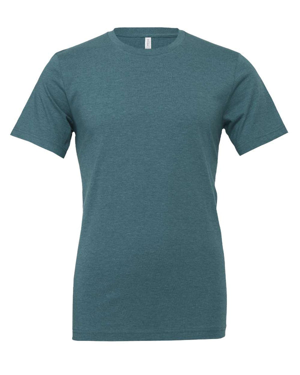 BELLA + CANVAS 3001CVC Heather Deep Teal - Front