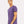 BELLA + CANVAS 3001CVC Heather Team Purple - Model side