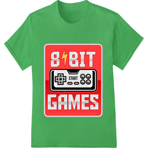 8 - bit Retro Gaming Controller Heat Transfer Print - SUPERDTF - DTF Prints - DTF Transfers - Custom DTF Prints