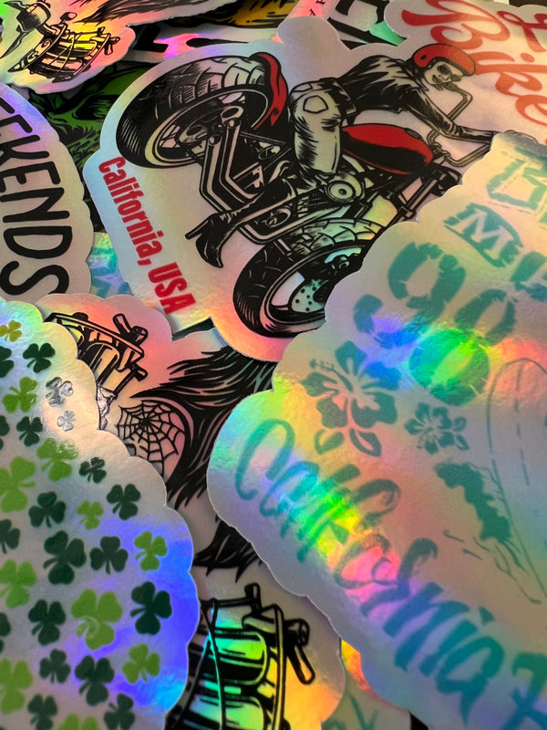 Die Cut Super Stickers -Holographic Stickers Builder