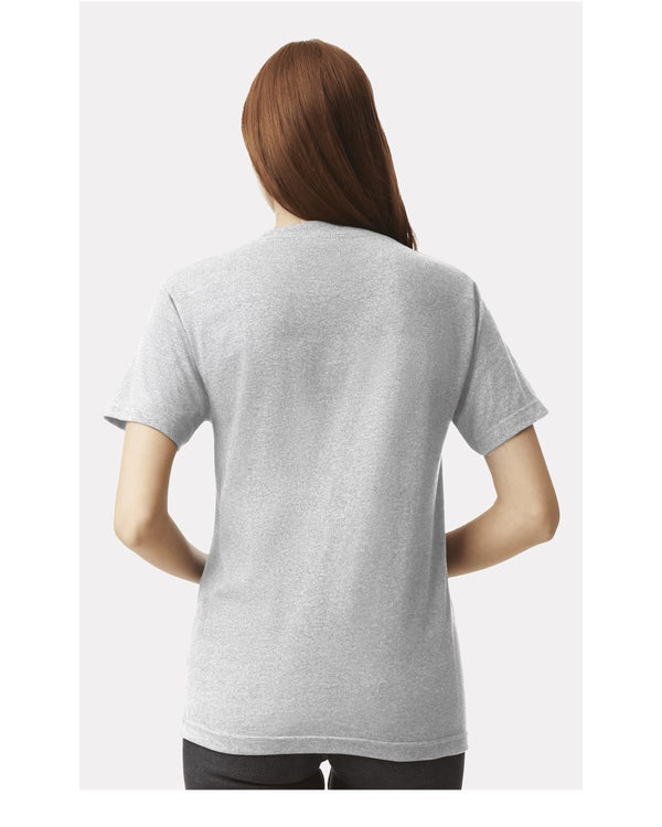 American Apparel 1301 Heather Grey - Model back