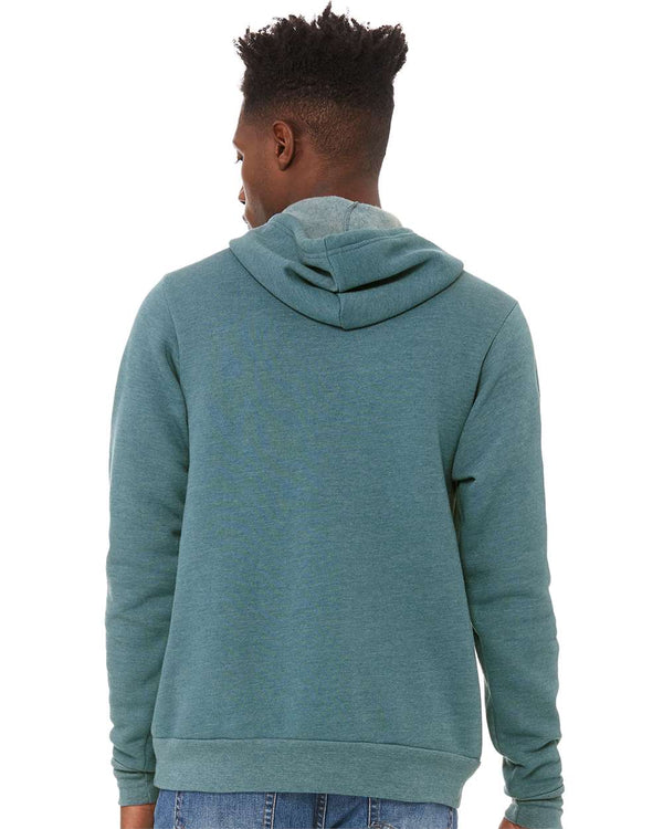 BELLA + CANVAS 3719 Heather Deep Teal - Model back