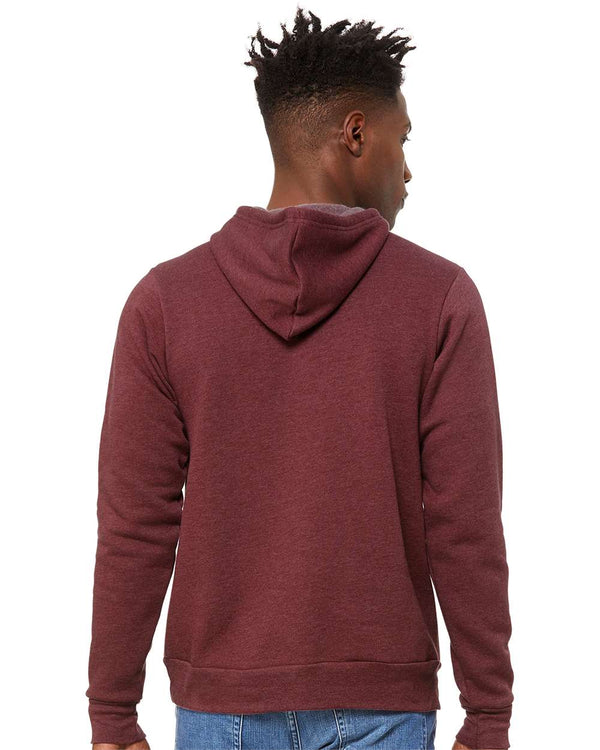 BELLA + CANVAS 3719 Heather Maroon - Model back