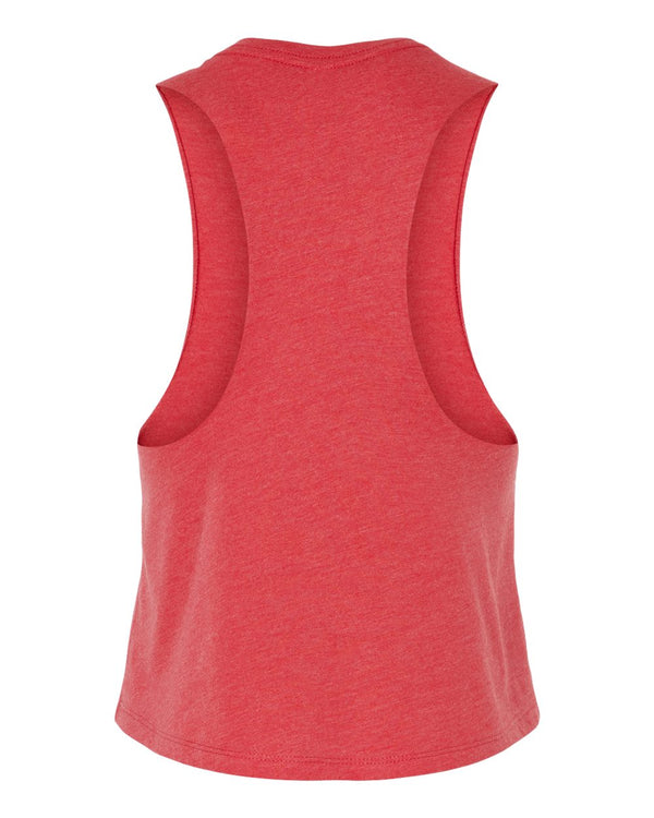 BELLA + CANVAS 6682 Heather Red - Back