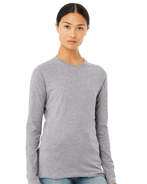 Women’s Jersey Long Sleeve Tee - SuperDTF Print Blank Clothing and Accessories